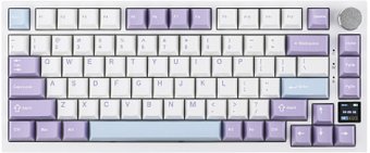 Клавиатура Ajazz AK820 Pro (белый/фиолетовый, Ajazz Gift)