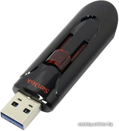 USB Flash SanDisk Cruzer Glide 256GB (черный) [SDCZ60-256G-B35]