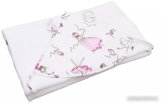 Полотенце с капюшоном Amarobaby Cute Love Амели AMARO-54CL-AB (белый)
