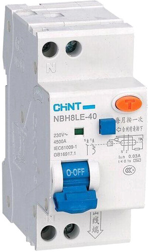 Дифференциальный автомат Chint NBH8LE-40 1P+N 25A 30mA С 4.5kA (R)
