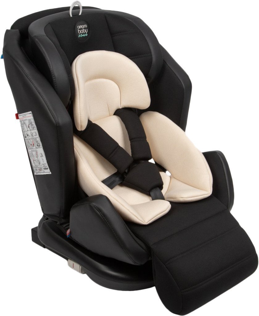 Детское автокресло Amarobaby Favorite Isofix С усиленной боковой поддержкой AB24-20FAV/0903 (черный/бежевый)