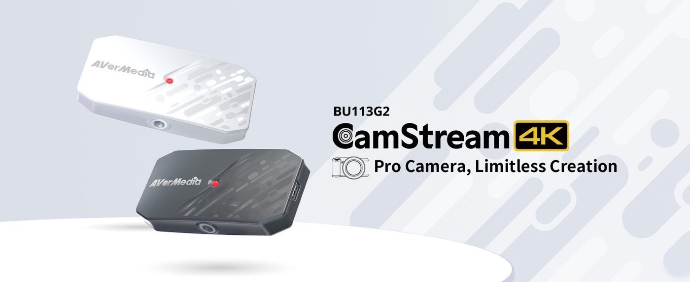 Устройство видеозахвата AverMedia CamStream 4K BU113G2 (белый)