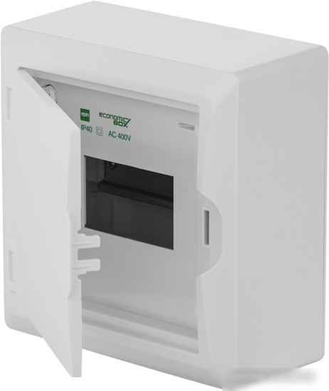 Бокс пластиковый Elektro-Plast Eco Box 1x6M, N/PE 2x 2x16+3x10mm2, белая пласт. дверь, белый RAL9003, 198x192x96mm, IP40