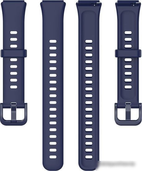 Ремешок Rumi силиконовый для Huawei Band 7 (темно-синий)