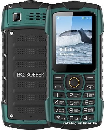 Кнопочный телефон BQ BQ-2439 Bobber (зеленый)