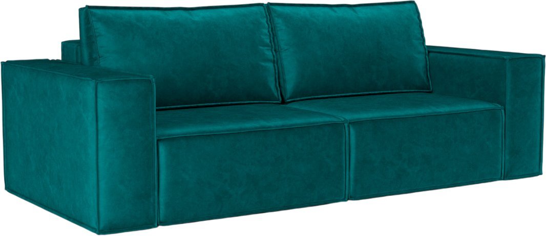 Диван Мебель-АРС Еврокнижка Эмби (бархат сине-зеленый Star Velvet 43 Black Green)