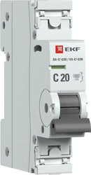 Выключатель автоматический EKF PROxima ВА 47-63N 1P 20А (C) 6кА M636120C
