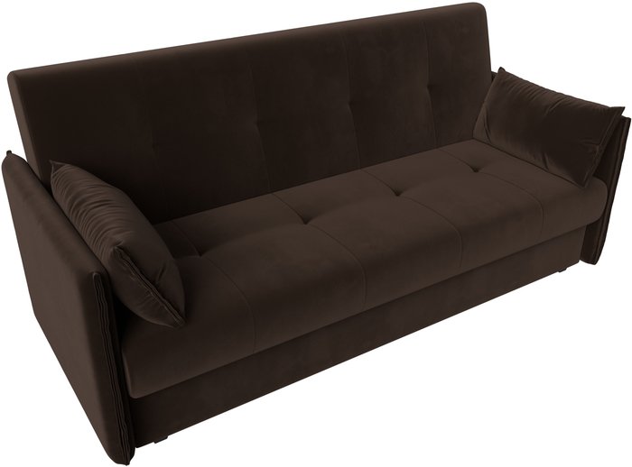 Диван Лига диванов Лига-018 117862 (микровельвет коричневый)