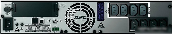 Источник бесперебойного питания APC Smart-UPS X 1500VA Rack/Tower LCD 230V (SMX1500RMI2U)