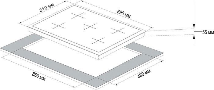 Варочная панель Korting HG 997 CTX