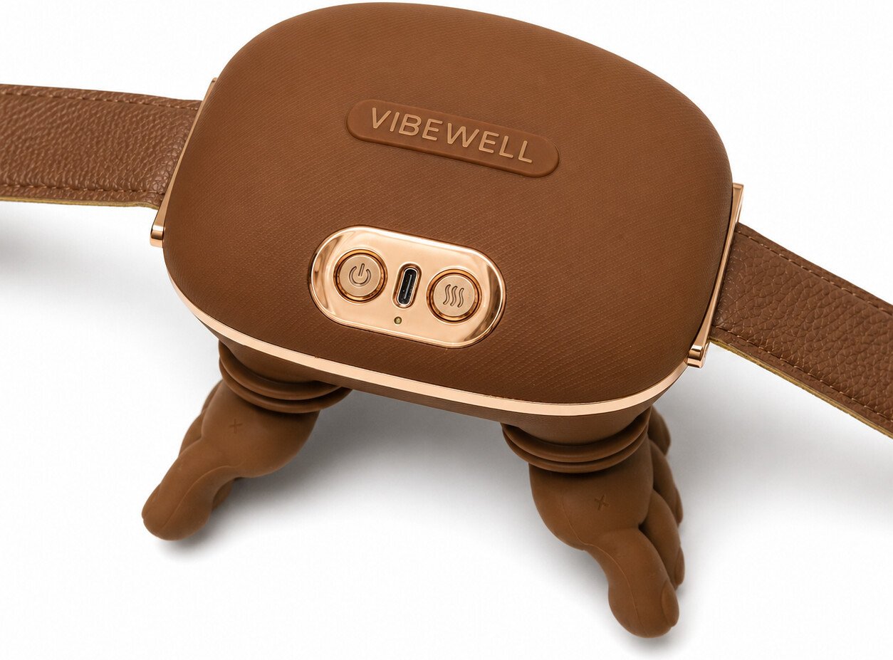 Массажер для шеи и плеч VibeWell P-054 (коричневый)