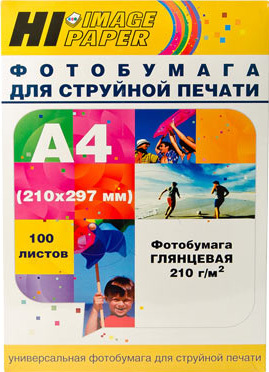 Фотобумага Hi-Black Hi-Image глянцевая А4, 210 г/м2, 100 л [A200402U]