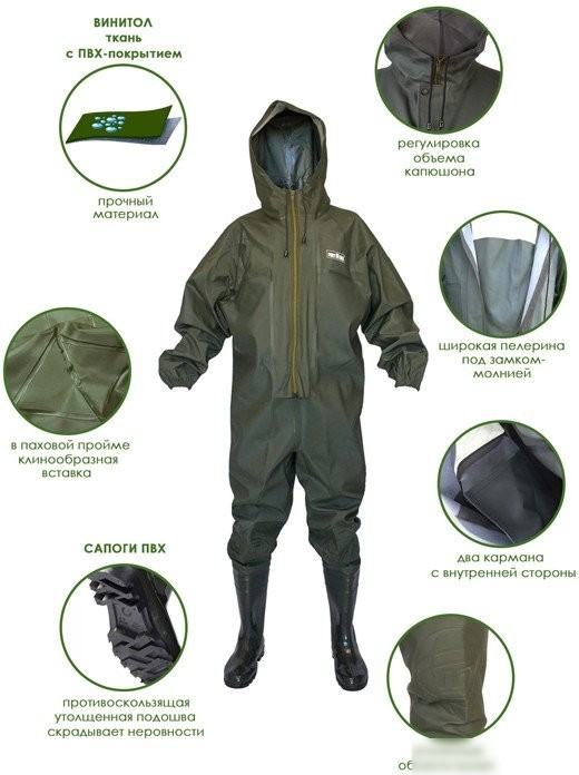 Комбинезон FortMen ПВХ 18(С)1500 (р-р 46)