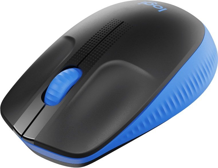 Мышь Logitech M190 (черный/синий)