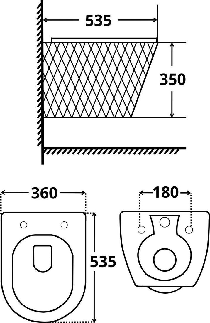 Унитаз подвесной Roxen Vine Tornado в комплекте с инсталляцией StounFix Dual Fresh 6 в 1 979016 (кнопка: хром глянцевый)