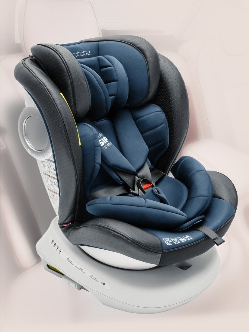 Детское автокресло Amarobaby Champion Isofix AMARO-2008CH-Se/Si (серый/синий)