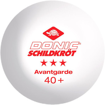 Мяч для настольного тенниса Donic-Schildkrot Avantgarde 3* 40+ 608533 (6 шт, белый/оранжевый)