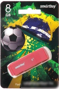 USB Flash Smart Buy Dock 8GB Red (SB8GBDK-R)