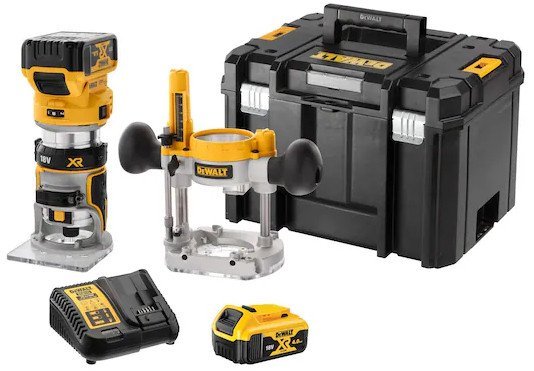 Вертикальный фрезер DeWalt DCW604P2 (с 2-мя АКБ, кейс)