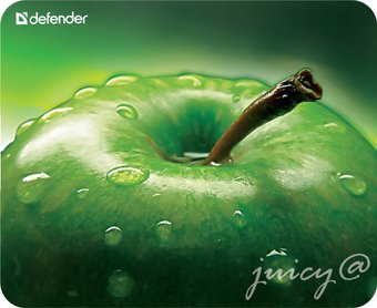 Коврик для мыши Defender Juicy Sticker (зеленое яблоко)