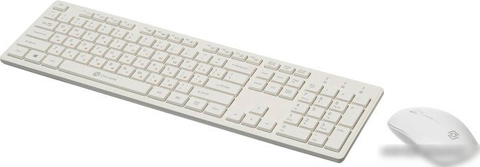Клавиатура + мышь Oklick 240M (белый)