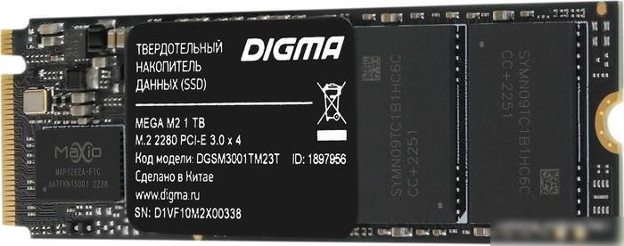 SSD Digma Mega M2 1TB DGSM3001TM23T