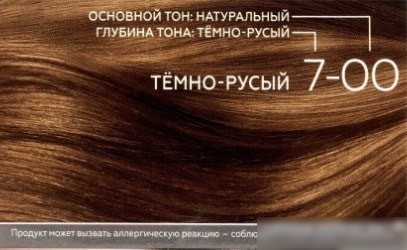 Крем-краска для волос Gliss Kur Уход и увлажнение 7-00 темно-русый
