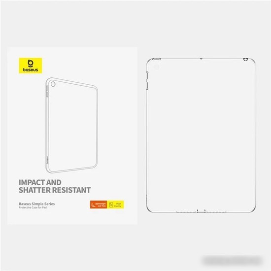 Чехол для планшета Baseus Simple Series для Apple iPad 9.7-inch (2017/2018) (прозрачный)