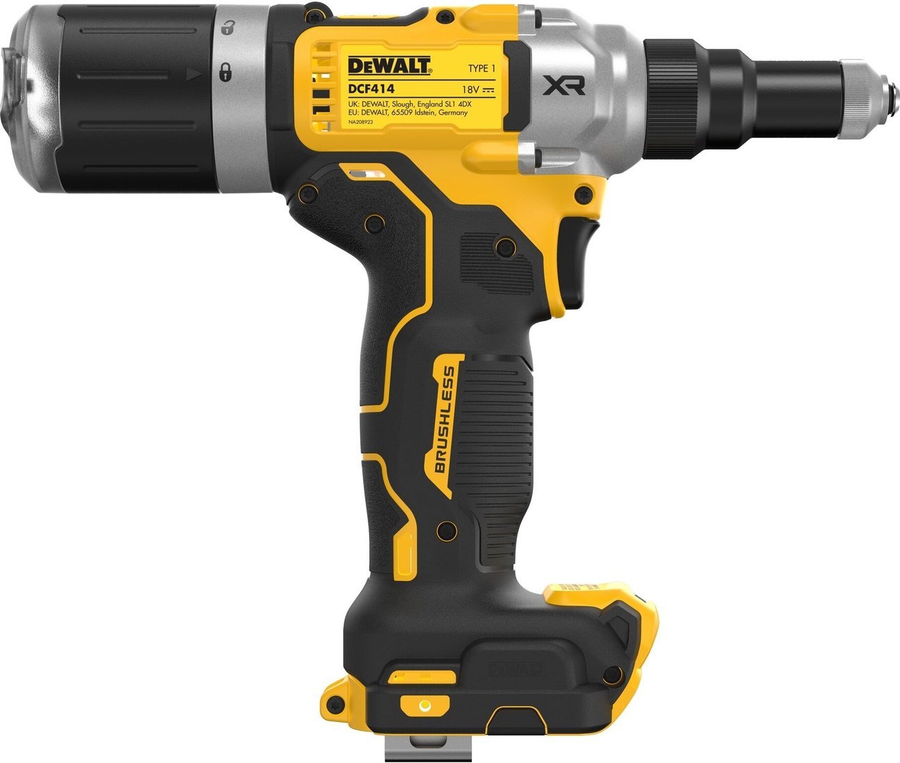 Заклепочник DeWalt DCF414NT (без АКБ)