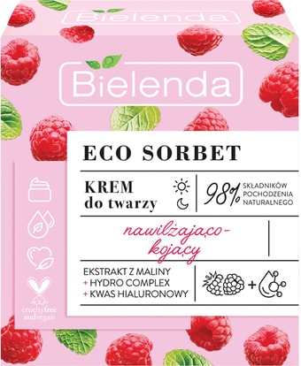Косметика по уходу за лицом Bielenda Крем для лица Eco Sorbet Raspberry 50 мл