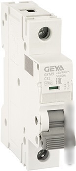 Выключатель автоматический GEYA GYM9 1P 32А C 6кА GYM91P32C Выключатель автоматический GEYA GYM9 1P 32А C 6кА GYM91P32C