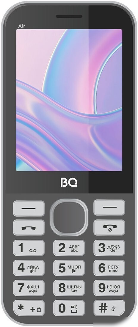 Кнопочный телефон BQ 2843 Air (темно-серый)