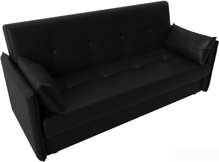 Диван Лига диванов Лига-018 117889 (экокожа черный)