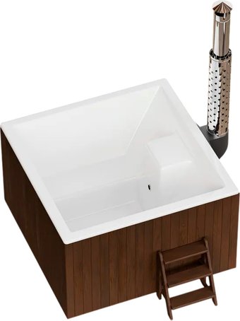 Купель PolarSpa Elite Quattro термососна 180 (темный)