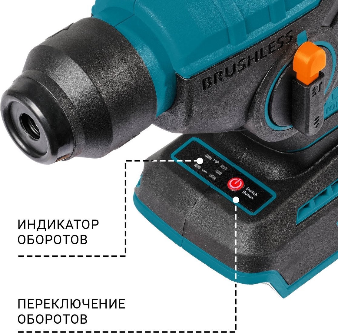 Перфоратор Bort BHD-18Li-0 93413441 (без АКБ)