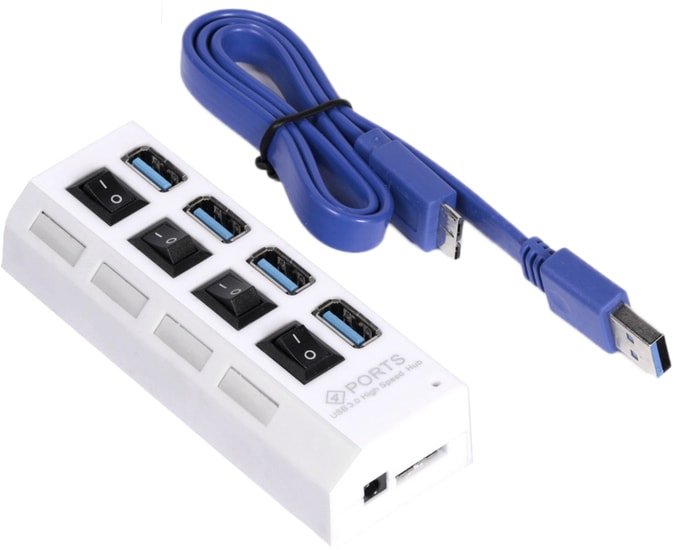 USB-хаб SmartBuy SBHA-7304-W