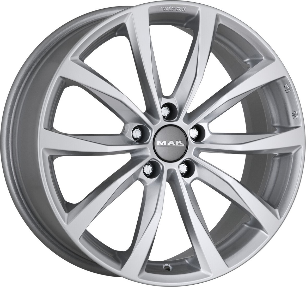 Литые диски MAK Wolf 17x7" 5x112мм DIA 57.1мм ET 48мм Silver