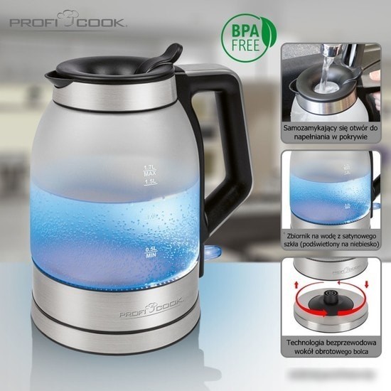 Электрочайник ProfiCook PC-WKS 1215 G