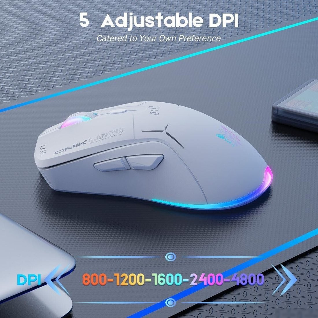 Игровая мышь Onikuma CW917 (белый)