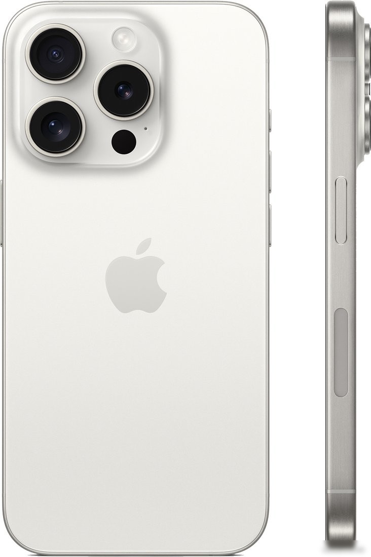 Телефон Apple iPhone 15 Pro 128GB (белый титан)