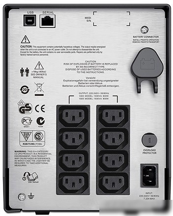 Источник бесперебойного питания APC Smart-UPS C 1500VA LCD 230V (SMC1500I)