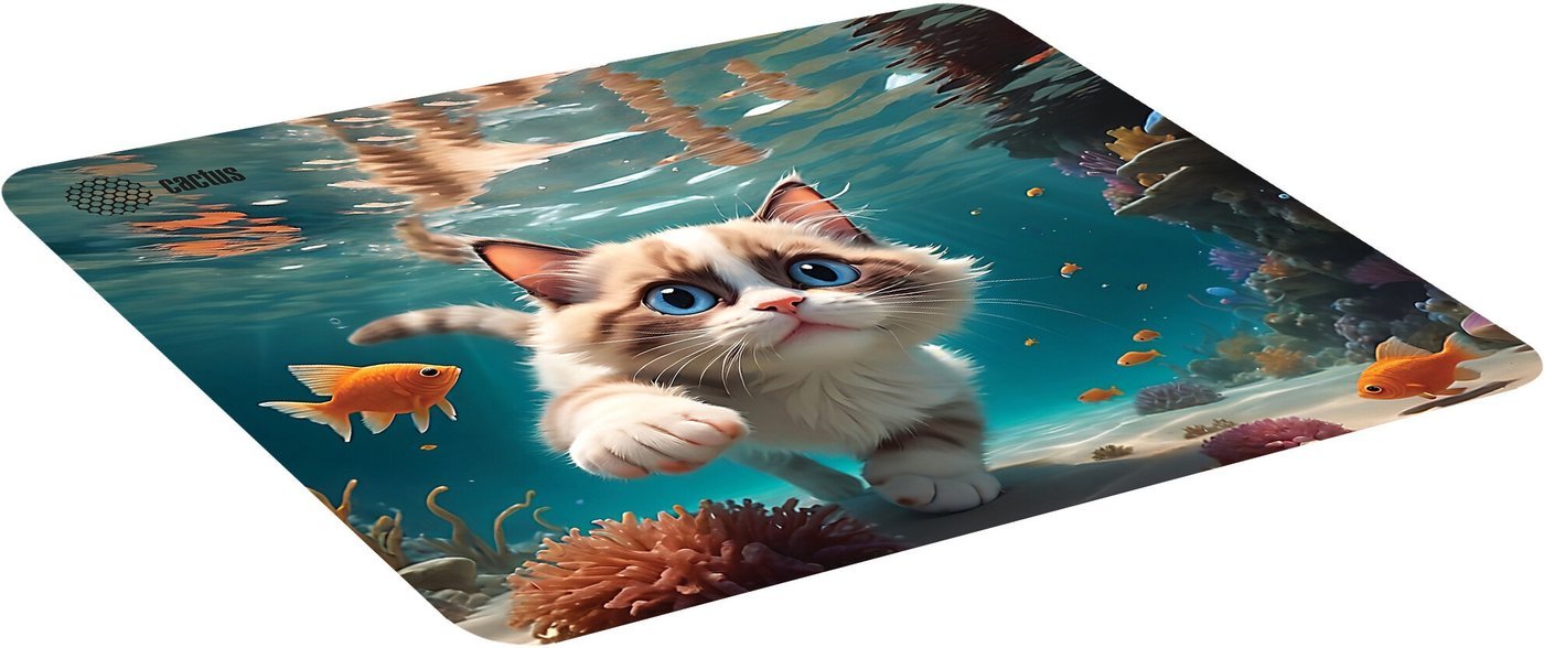 Коврик для мыши CACTUS Fish Cat CS-MPC-D15M
