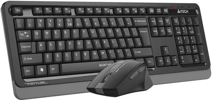 Офисный набор A4Tech Fstyler FGS1035Q (черный/серый)