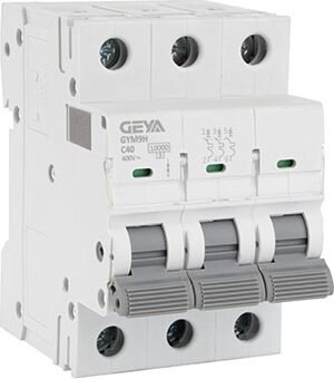 Выключатель автоматический GEYA GYM9H-3P-40C 3P 40A C 10kA 3M GYM9H3P40C