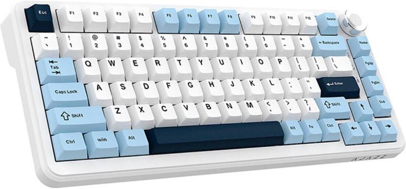 Клавиатура Ajazz AK820 Max Plus (белый/голубой, Ajazz Daydream)