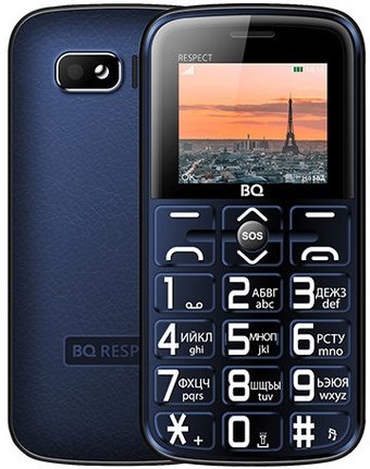 Кнопочный телефон BQ BQ-1851 Respect (синий)