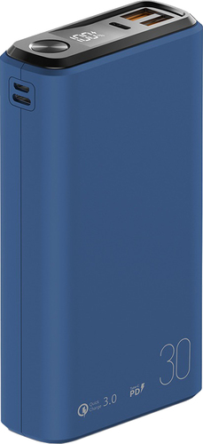 Внешний аккумулятор Olmio QS-30 30000mAh (темно-синий)