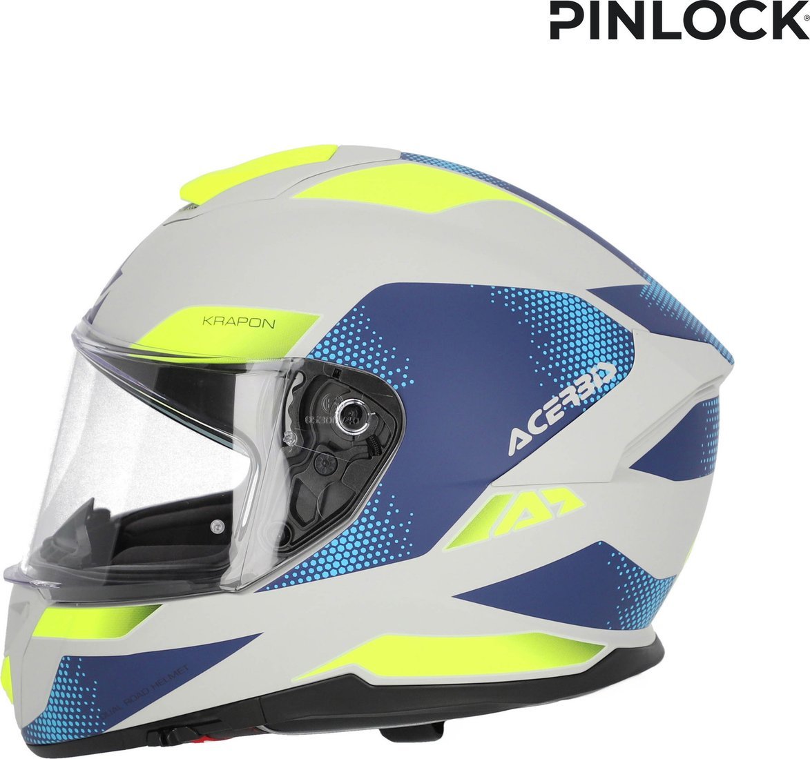 Мотошлем Acerbis Krapon 22-06 0024663.288.064 (M, серый/синий)