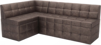 Угловой диван Мебель-АРС Атлантис левый 190x84x120 (серо-шоколадный Star Velvet 60 Cofee)