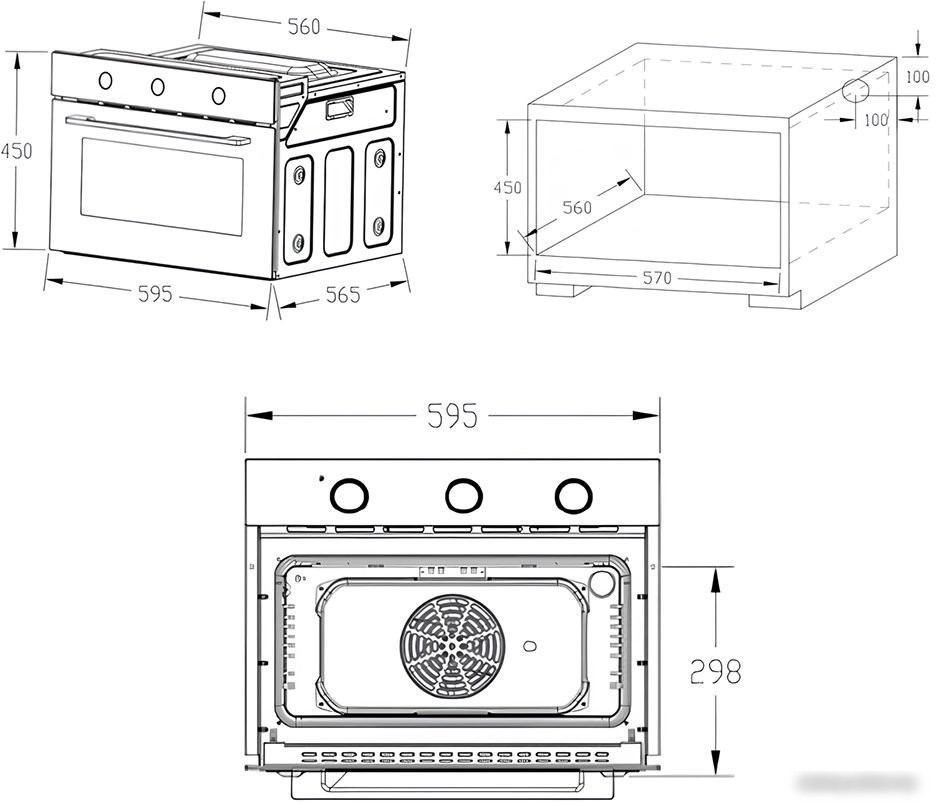 Электрический духовой шкаф Nord (Nordfrost) HM 5060 B